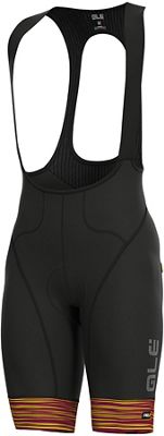 Cuissard court à bretelles Alé Graphics PRR Cb The End - Rouge/Fluro Yellow - XS