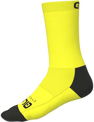 Alé Team Socks - Fluiro Yellow - S}, Fluiro Yellow