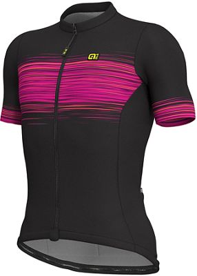 Maillot Alé Solid MC Start - Noir/Rose - XL, Noir/Rose