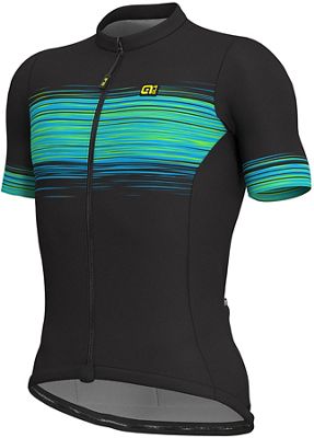 Maillot Alé Solid MC Start - Noir/Fluro Green - XXL, Noir/Fluro Green