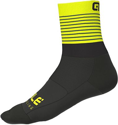 Alé Piuma Socks - Black-Fluro Yellow - L}, Black-Fluro Yellow