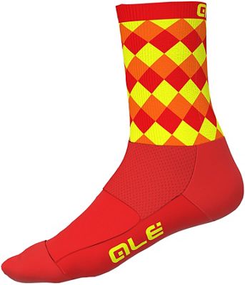 Chaussettes Alé Rumbles - Fluro Orange/Fluro Yellow, Fluro Orange/Fluro Yellow