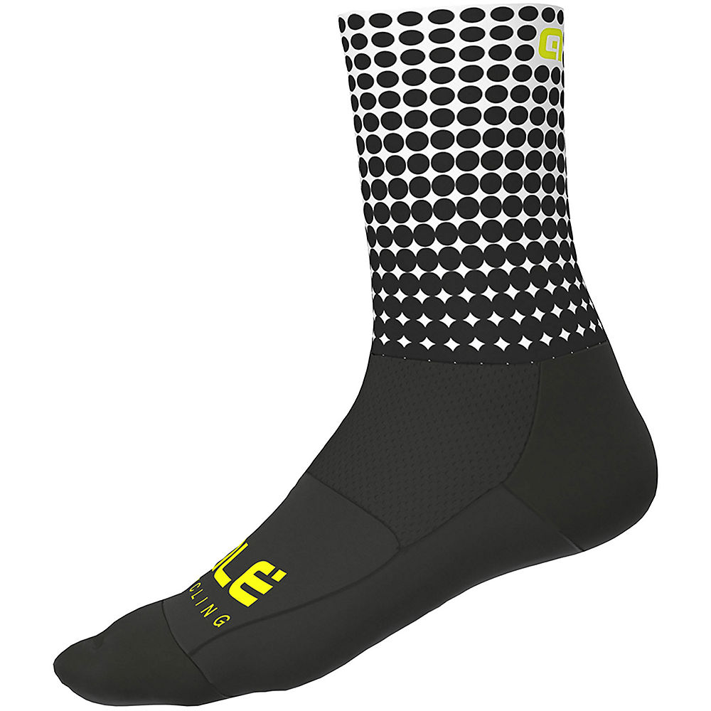 Alé Dots Summer Socks - Black-White - S}, Black-White