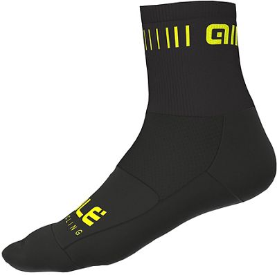 Chaussettes Alé Strada Qskin - Noir/Fluro Yellow, Noir/Fluro Yellow