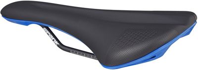 Spank OOZY 280 Mountain Bike Saddle - Black - Blue - 144mm Wide, Black - Blue