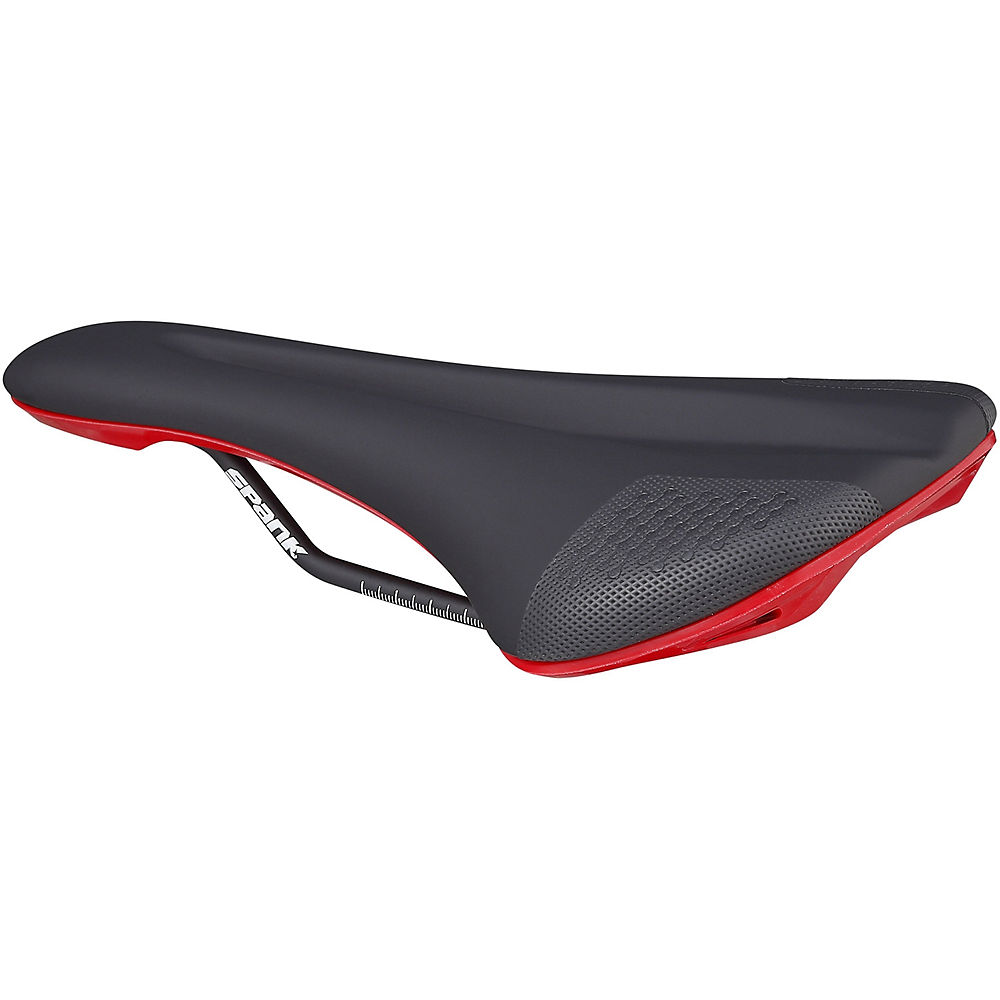 Spank OOZY 280 Saddle - Noir - Rouge - 144mm Wide, Noir - Rouge