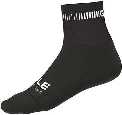 Alé Logo Qskin Socks - Black-White, Black-White