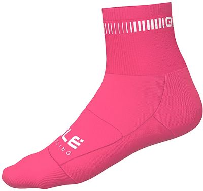 Chaussettes Alé Logo Qskin - Fluro Pink/Blanc, Fluro Pink/Blanc
