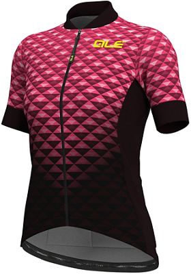 Maillot Femme Alé Solid MC Hexa - Noir/Fluro Pink - XL, Noir/Fluro Pink
