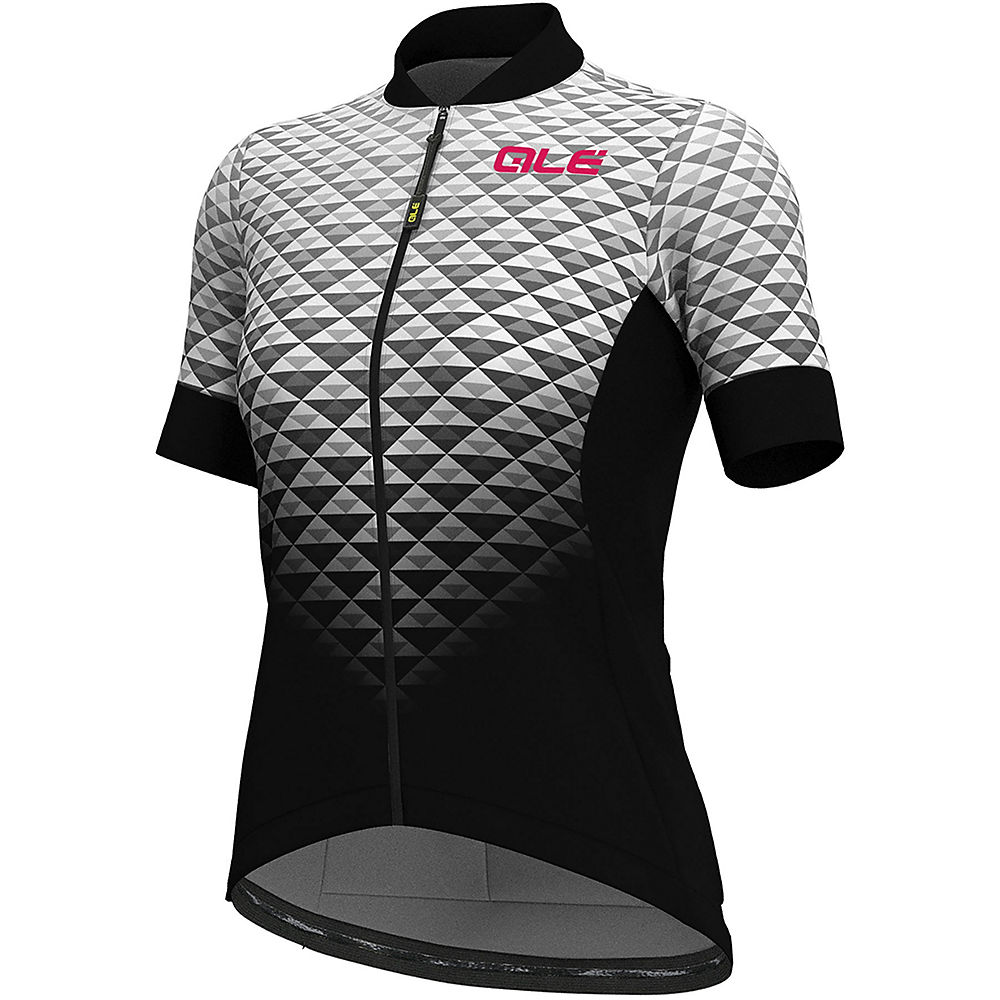 Maillot Femme Alé Solid MC Hexa - Noir - blanc