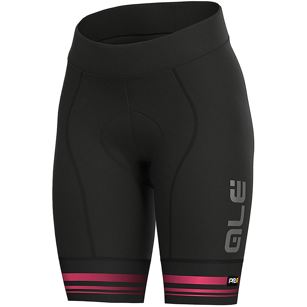 Cuissard court Femme Alé Graphics PRR Slide - Noir/Fluro Pink - XS