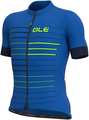 Alé Solid MC Ergo Jersey - Light Blue-Fluro Green, Light Blue-Fluro Green