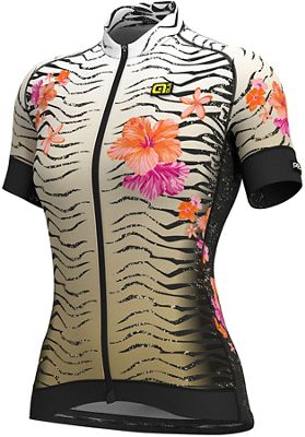 Maillot Femme Alé Graphics PRR MC Savana - Blanc/Or/Orange