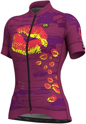 Maillot Femme Alé Graphics PRR MC Romantic    - Cyclamen/Gerbera/Fluro Yellow, Cyclamen/Gerbera/Fluro Yellow