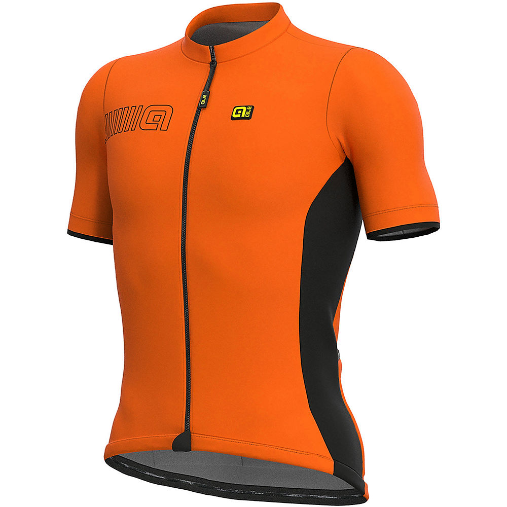 Maillot Alé Solid MC Colour Block - Fluro Orange, Fluro Orange