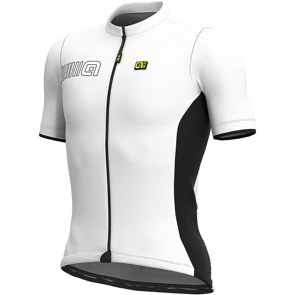 Maillot Alé Solid MC Colour Block - Blanc - XS, Blanc