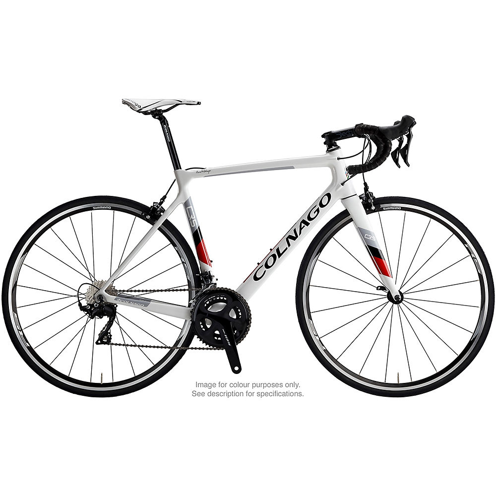 Vélo de route Colnago CRS (Ultegra - 2019) - Gloss White/Rouge - 50cm (19.5)