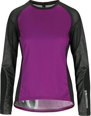 Assos Women's Long Sleeve Trail Jersey - Cactus Purple - XS}, Cactus Purple