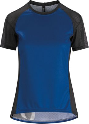 Assos Women's Short Sleeve Trail Jersey - Twilight Blue - S}, Twilight Blue