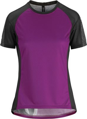 Assos Women's Short Sleeve Trail Jersey - Cactus Purple - XS}, Cactus Purple