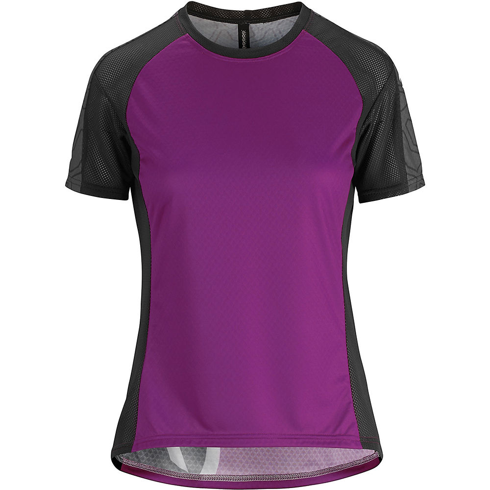 Assos Women’s Short Sleeve Trail Jersey – Cactus Purple – XS, Cactus Purple