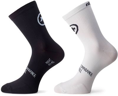 Assos Tiburu Sock Evo 8 Twin Pack - Saint Blanc - S/M