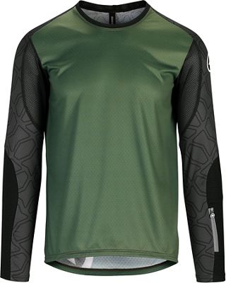 Assos Long Sleeve Trail Jersey - Mugo Green - 51.24.206.75.L - Cycling Assos Long Sleeve Trail JerseyAssos get dirty sku 51.24.206.75.L