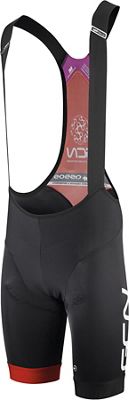 Assos T.GCN Pro Team Bibshort - BLACK-RED - XS}, BLACK-RED