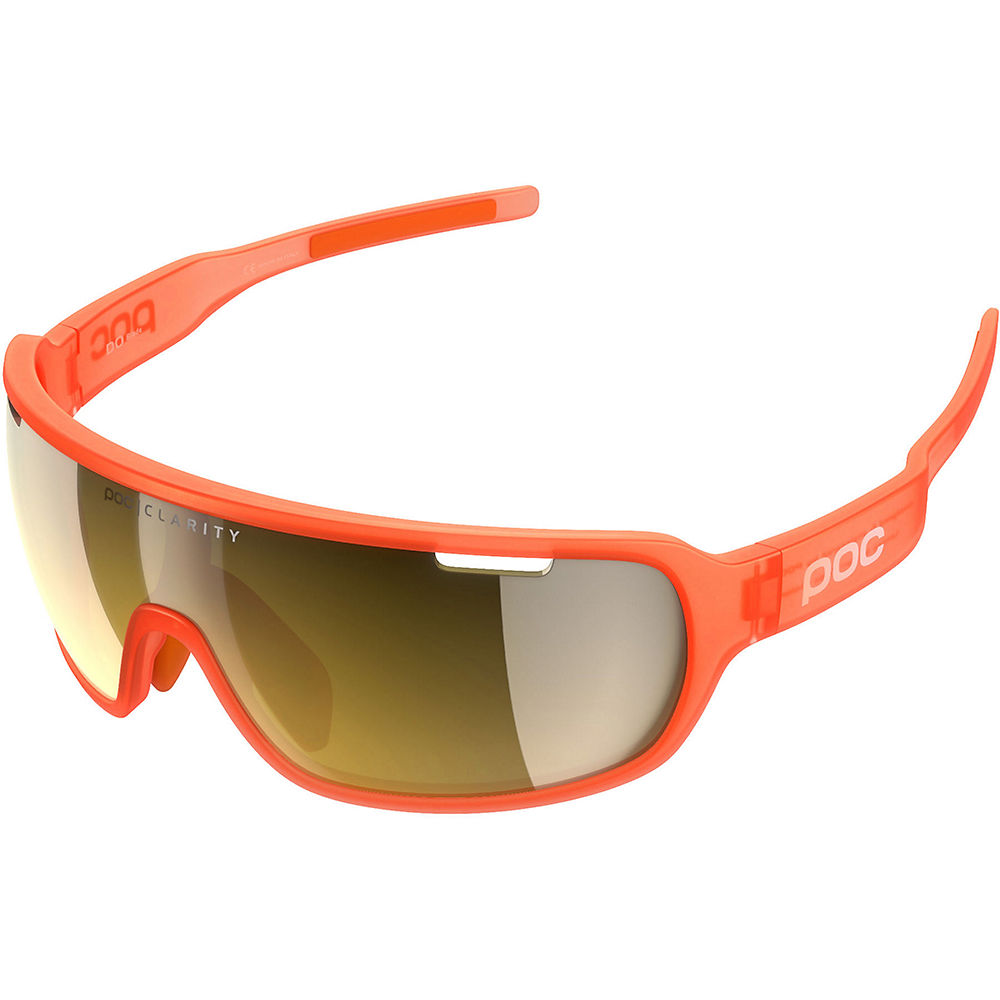 POC DO Blade Clarity Sunglasses - Fluorescent Orange Translucent}, Fluorescent Orange Translucent}