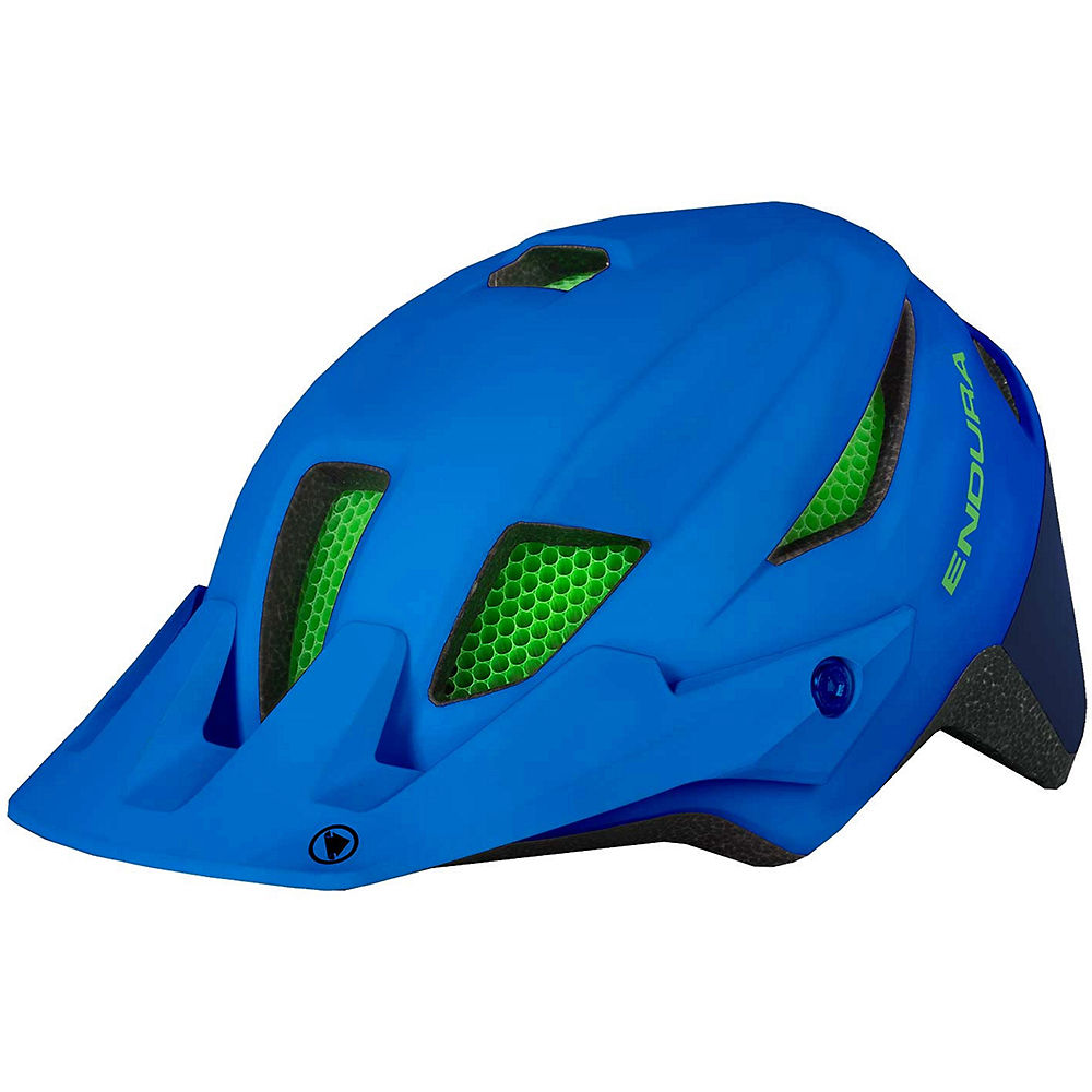 Endura MT500JR Youth Helmet - Azure Blue - One Size}, Azure Blue