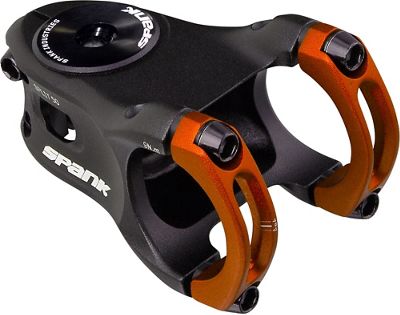 Spank Split 35 Mountain Bike Stem - Black-Orange - 1.1/8", Black-Orange