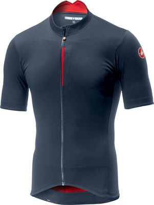 Castelli Espresso Jersey  - Dark Steel Blue-Red, Dark Steel Blue-Red