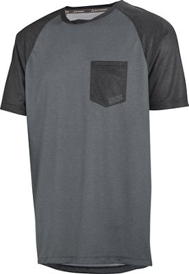 IXS Flow Jersey - Graphite-Black - S}, Graphite-Black