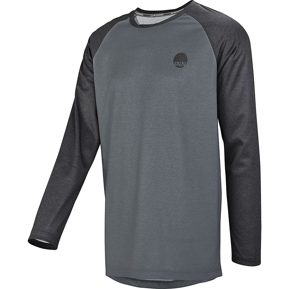 IXS Flow Long Sleeve Jersey 2019 - Graphite/Noir - XL