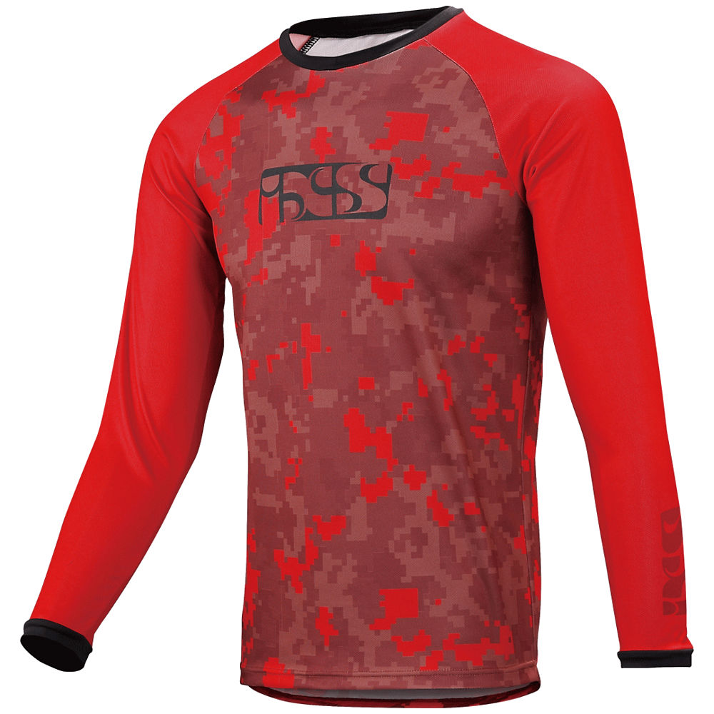 IXS Kid's Pivot Jersey 2019 - Fluo Red-Camo