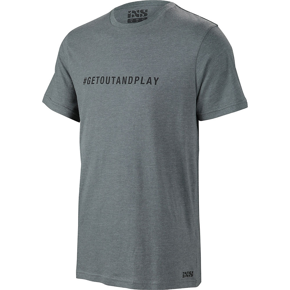 IXS Get Out and Play Tee 2019 - Graphite - XXL