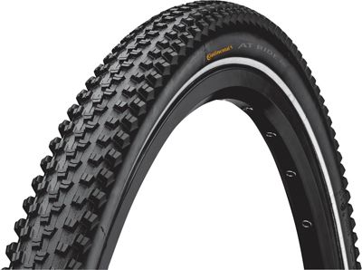 Continental AT Ride City Bike Tyre - Black - Reflective - 700c}, Black - Reflective
