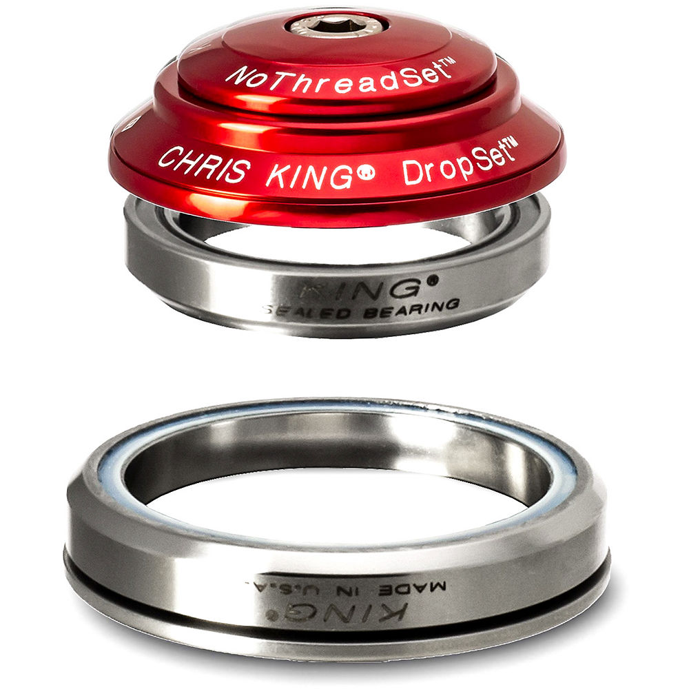 Jeu de direction Chris King Dropset 2 (IS42/IS52) - Rouge - 45/45 x 36, Rouge