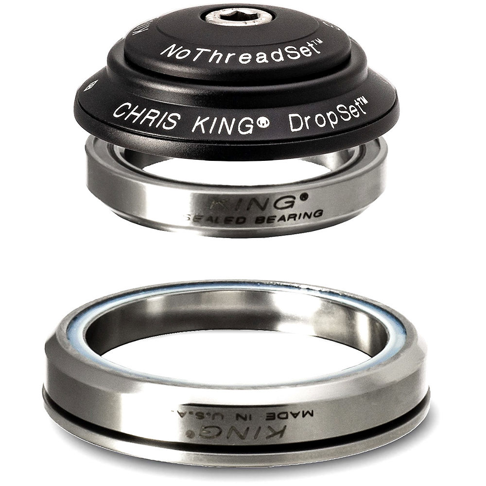 Jeu de direction Chris King Dropset 1 (IS41/IS52) - Matte Jet - 41mm 45 x 45 - 52mm 45 x 45