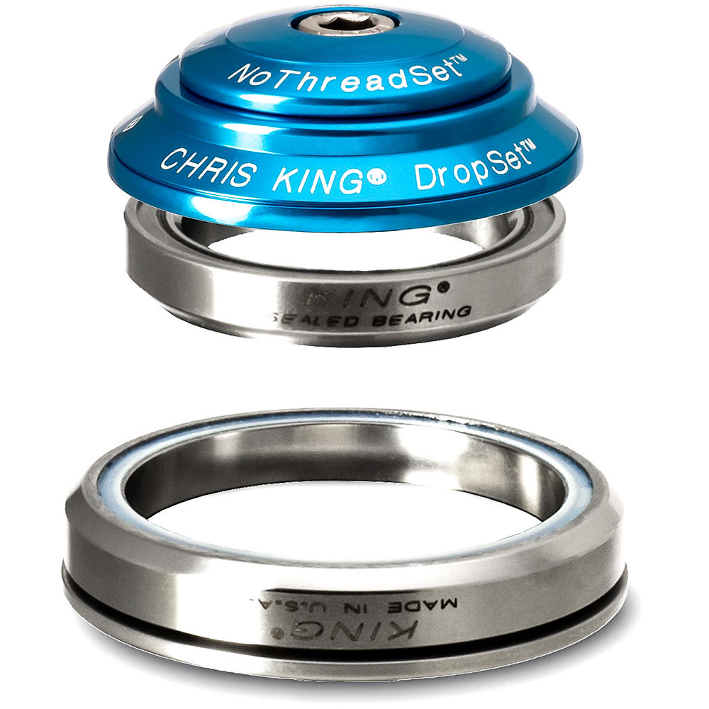 Jeu de direction Chris King Dropset 1 (IS41/IS52) - Turquoise - 41mm 45 x 45 - 52mm 45 x 45, Turquoise