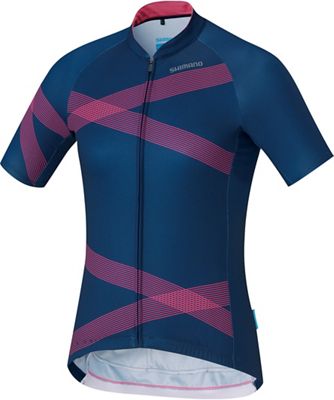 Shimano Women's Team Jersey - Bleu marine/Rose