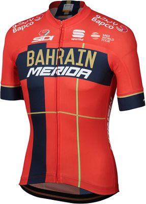 Sportful Bahrain Merida BodyFit Team Jersey  - Red-Blue