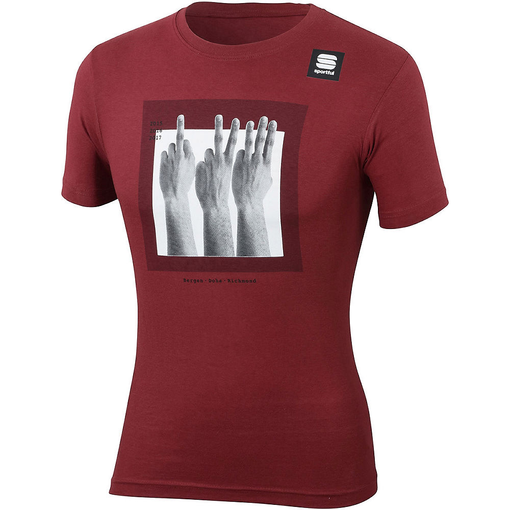 Sportful Fingers Tee - Rouge foncé - XXXL