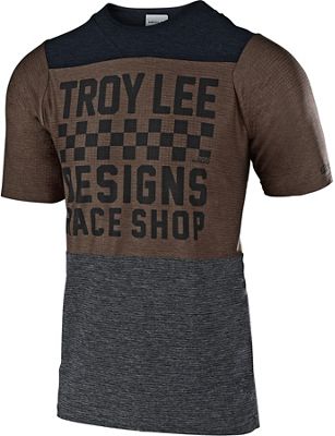 Troy Lee Designs Skyline Air SS Jersey (Checker) 2019 - Heather-Black-Black - XL, Heather-Black-Black