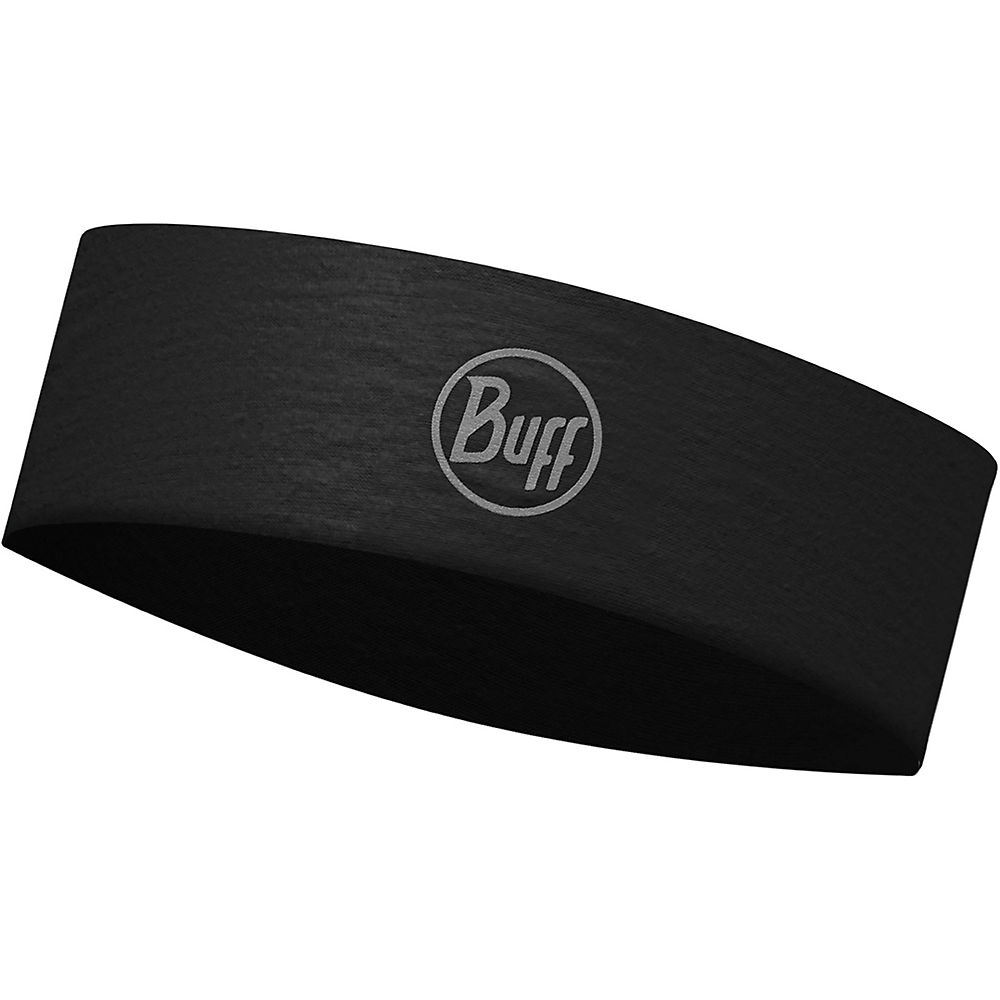 Image of Buff Coolnet UV+ Slim Headband SS19 - Solid Black - One Size}, Solid Black