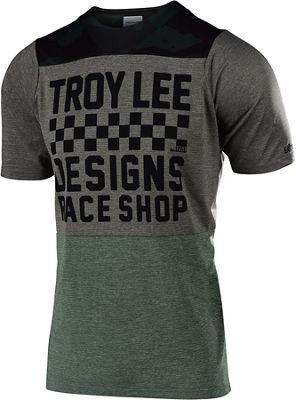 Troy Lee Designs Skyline Short Sleeve Jersey (Checker) 2019 - Camo-Taupe, Camo-Taupe