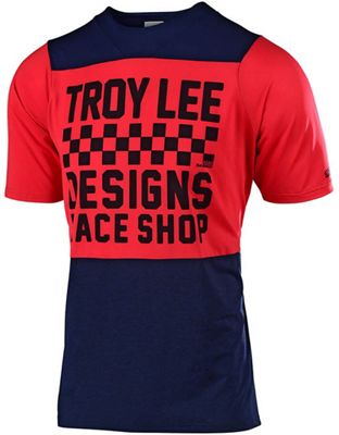 Troy Lee Designs Youth Skyline Jersey (Checker) 2019 - Blu Scuro/Rosso - XS, Blu Scuro/Rosso