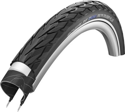 Schwalbe Delta Cruiser Plus Tyre - PunctureGuard - Black Reflex - SBC TwinSkin