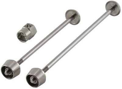 Leviers de serrage de sécurité Pitlock (2 pièces) - Argent - 119mm & 155mm, Argent