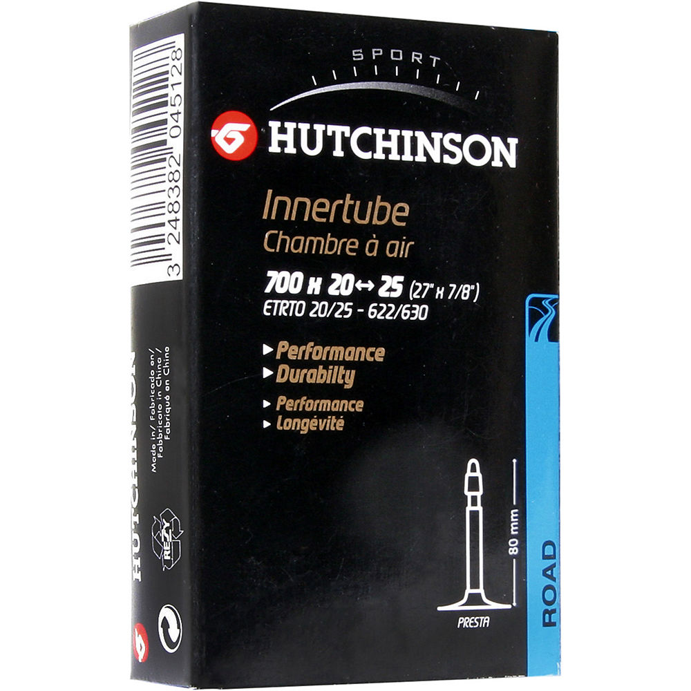 Hutchinson Butyl Long Valve Road Inner Tube - 80mm, n/a